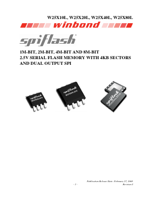 W25X40LSSE Datasheet PDF Winbond