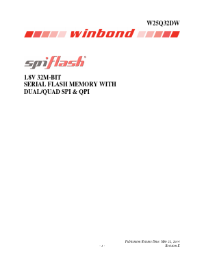 W25Q32DW Datasheet PDF Winbond