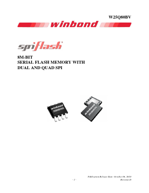 W25Q80BVDAIG Datasheet PDF Winbond