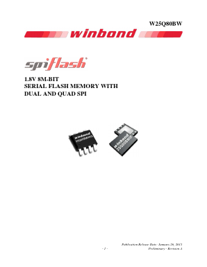 25Q80BWUXIG Datasheet PDF Winbond
