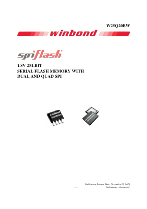 W25Q20BW Datasheet PDF Winbond