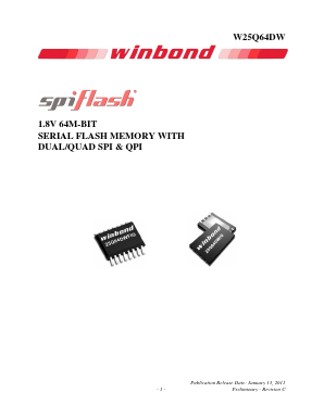 W25Q64DWZEIG Datasheet PDF Winbond
