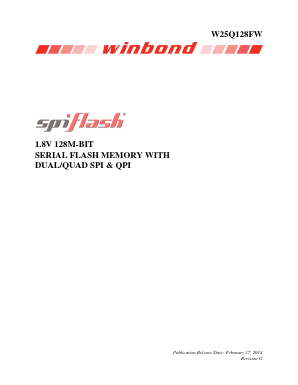W25Q128FW Datasheet PDF Winbond