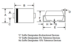 1.5SMCJ7.5CA-T3-LF Datasheet PDF Won-Top Electronics