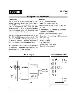 XE1276A Datasheet PDF Xecom