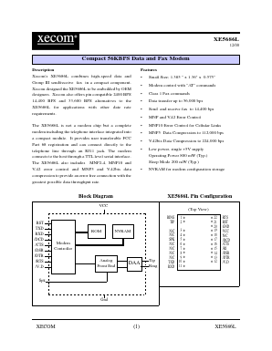 XE5686L Datasheet PDF Xecom