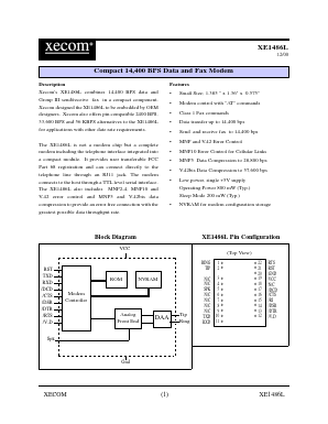 XE1486L Datasheet PDF Xecom