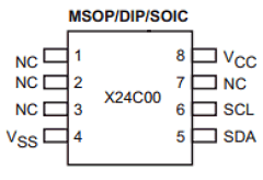 X24C00E Datasheet PDF Xicor -> Intersil