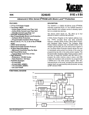 X24645F Datasheet PDF Xicor -> Intersil