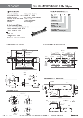 IC-497-1-1-MF Datasheet PDF Yamaichi Electronics Co., Ltd.