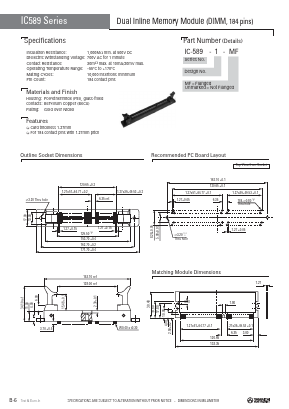 IC-589-1-MF Datasheet PDF Yamaichi Electronics Co., Ltd.