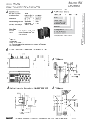 CNU004P-030-1001 Datasheet PDF Yamaichi Electronics Co., Ltd.