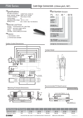 PS42-44D-5013-2 Datasheet PDF Yamaichi Electronics Co., Ltd.