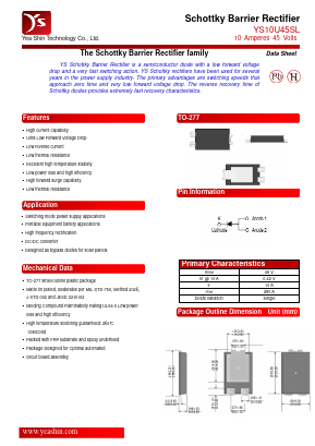 YS10U45SL Datasheet PDF Yea Shin Technology Co., Ltd