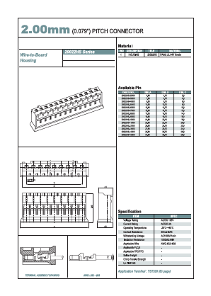 20022HS-13S00 Datasheet PDF YEONHO ELECTRONICS
