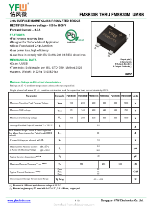 FMSB30G Datasheet PDF DONGGUAN YOU FENG WEI ELECTRONICS CO., LTD