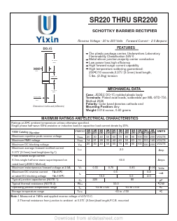 SR290 Datasheet PDF Shenzhen Yixinwei Technology Co., Ltd.