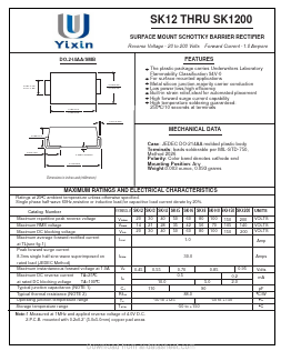 SK18 Datasheet PDF Shenzhen Yixinwei Technology Co., Ltd.
