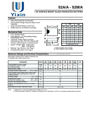 S2A-7 Datasheet PDF Shenzhen Yixinwei Technology Co., Ltd.