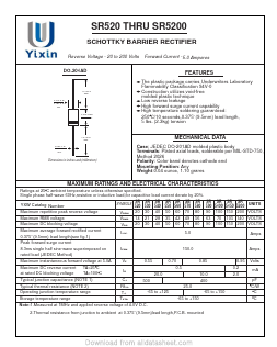 SR580 Datasheet PDF Shenzhen Yixinwei Technology Co., Ltd.