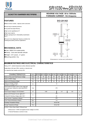 SR1050 Datasheet PDF Shenzhen Yixinwei Technology Co., Ltd.