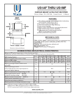 US1DF Datasheet PDF Shenzhen Yixinwei Technology Co., Ltd.