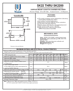 SK28 Datasheet PDF Shenzhen Yixinwei Technology Co., Ltd.