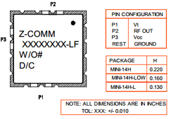 V674ME01-LF Datasheet PDF Z-Communications, Inc