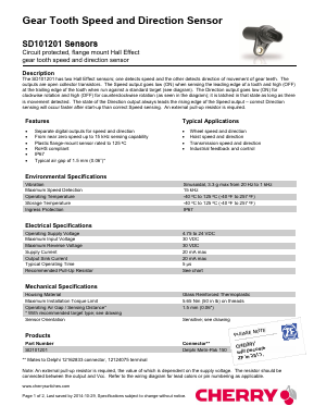 SD101201 Datasheet PDF [ZF Friedrichshafen AG