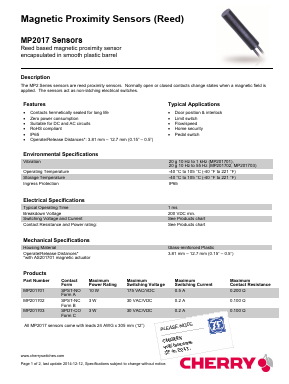 MP2017 Datasheet PDF [ZF Friedrichshafen AG