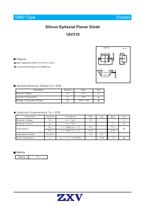 1SV310 Datasheet PDF [Zhaoxingwei Electronics ., Ltd