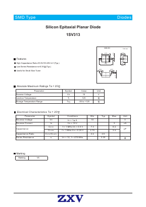 1SV313 Datasheet PDF [Zhaoxingwei Electronics ., Ltd