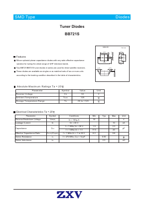 BB721S Datasheet PDF [Zhaoxingwei Electronics ., Ltd