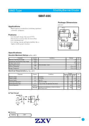 SB07-03C Datasheet PDF [Zhaoxingwei Electronics ., Ltd
