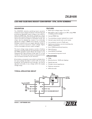 ZXLB1600 Datasheet PDF Zetex => Diodes