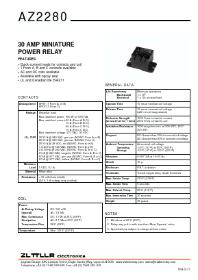 AZ2280-1A-240A Datasheet PDF Zettler Electronics