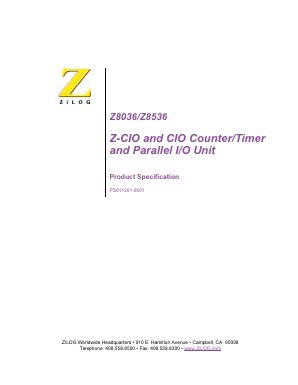 Z8036CMB Datasheet PDF Zilog