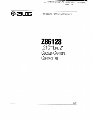 Z86128 Datasheet PDF Zilog